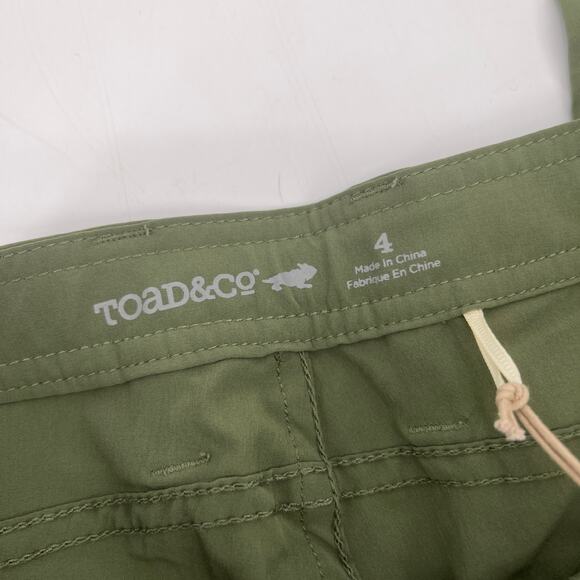 Toad & Co Jetlite Crop Pants in Thyme Green Women’s Size 4 NWT - Picture 4 of 6